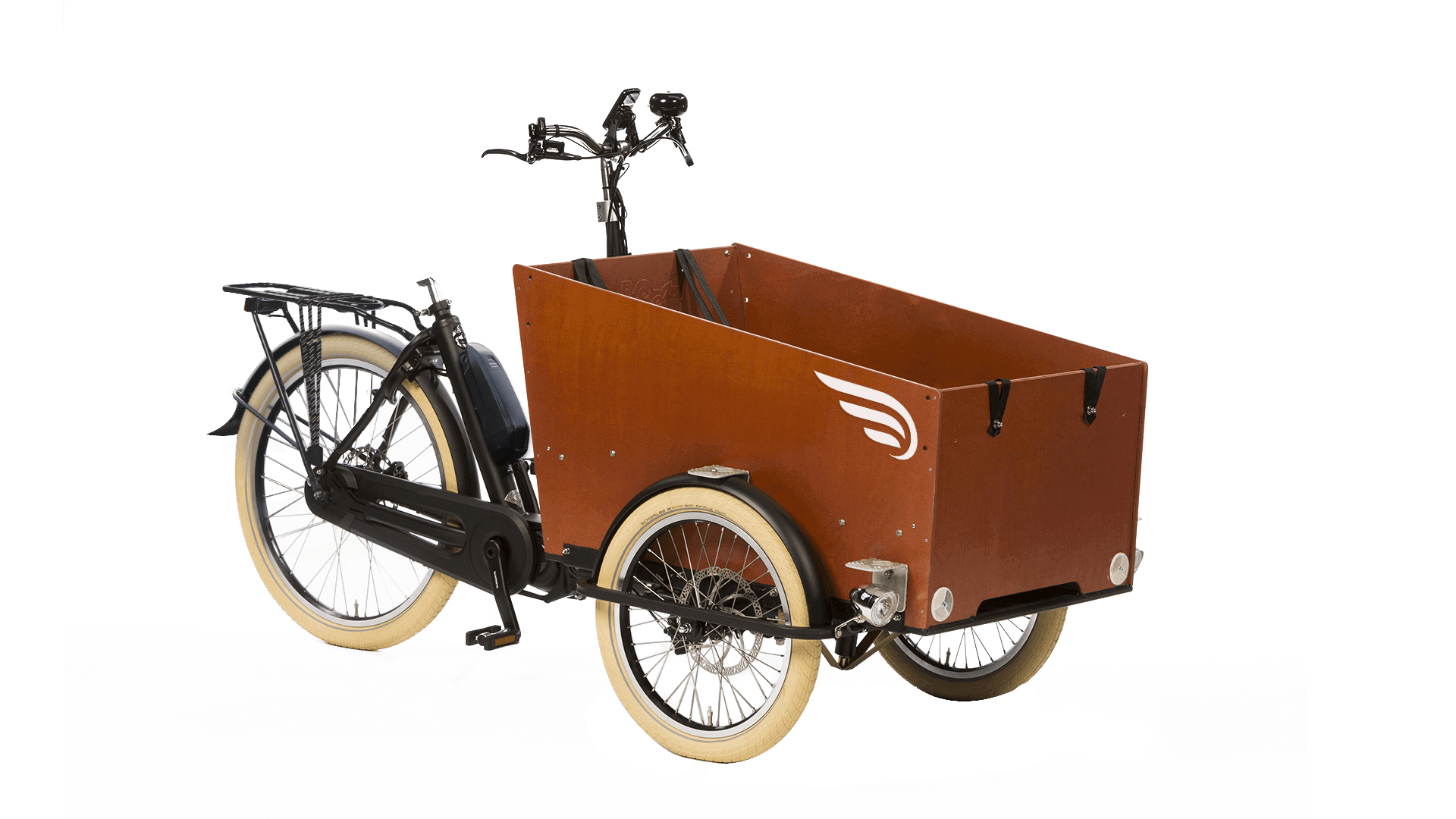 Triporteur électrique Bakfiets Confort avec assistance pédalier Shimano