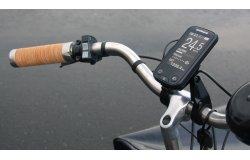 La console Shimano STEPS E6010 avec 3 modes d'assistance fixée sur le cintre