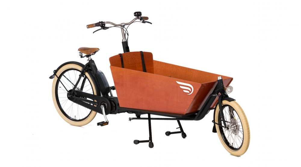 Etapas Comfort Bakfiet Electric Biker em sua configuração básica