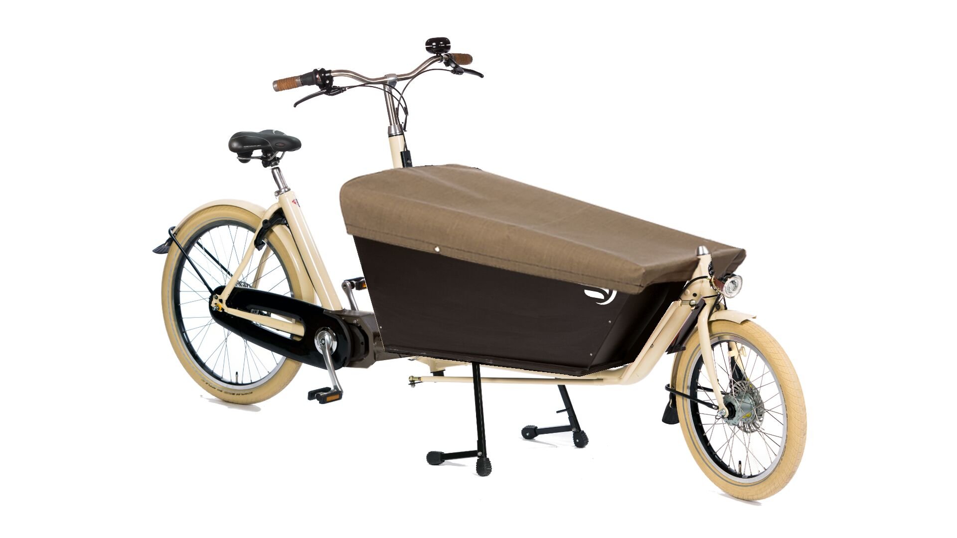 Housse de pluie noire pour coffre de biporteur court Bakfiets