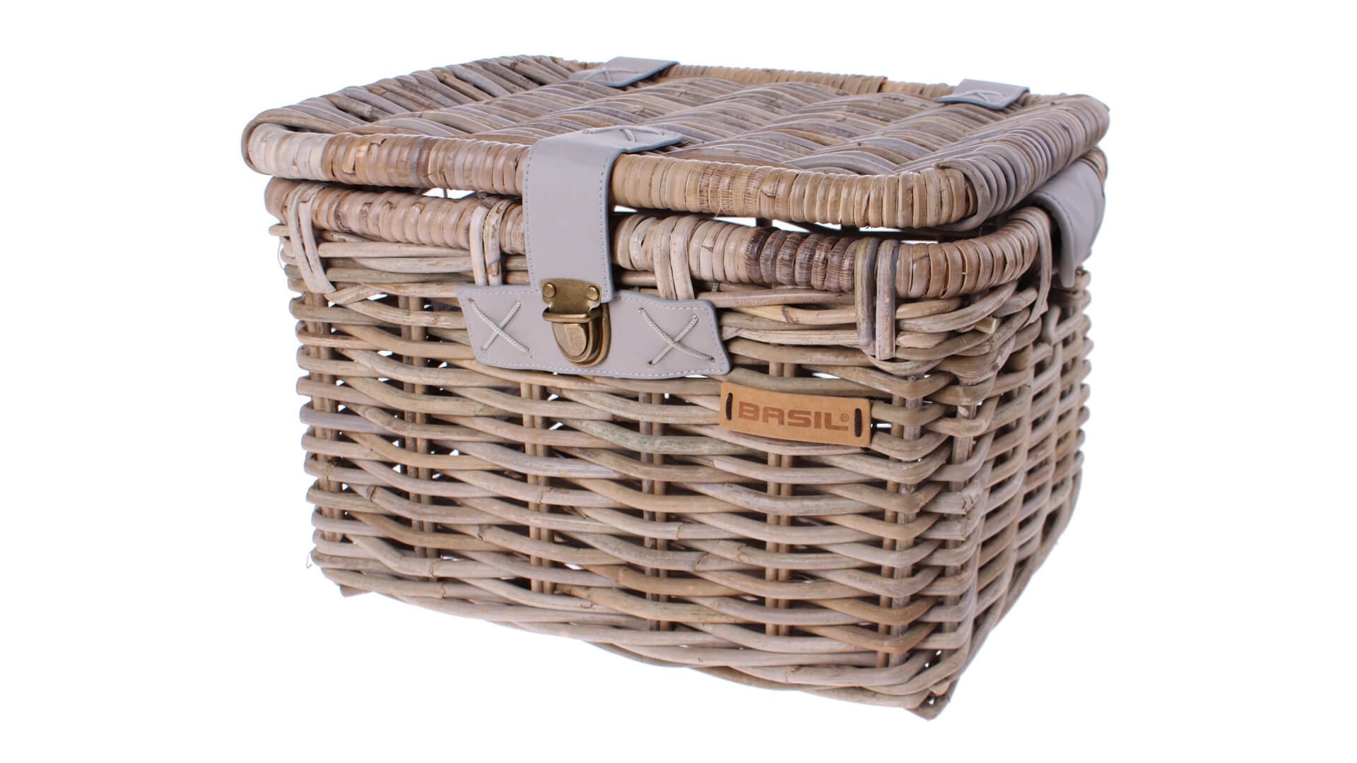 Basil Denton coffre de luxe panier moyen nature grey 13046