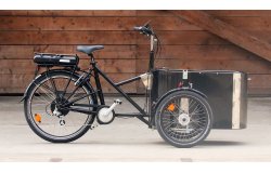 Le triporteur électrique NIHOLA Cargo Single électrique dans sa version sans options