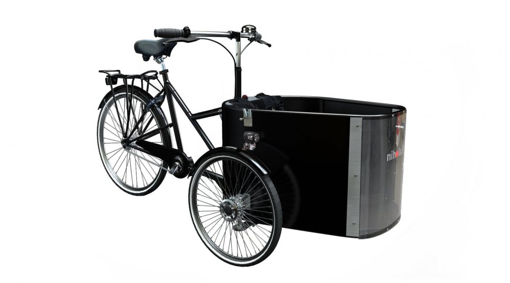 Triporteur NIHOLA Cargo Family dans sa configuration de base