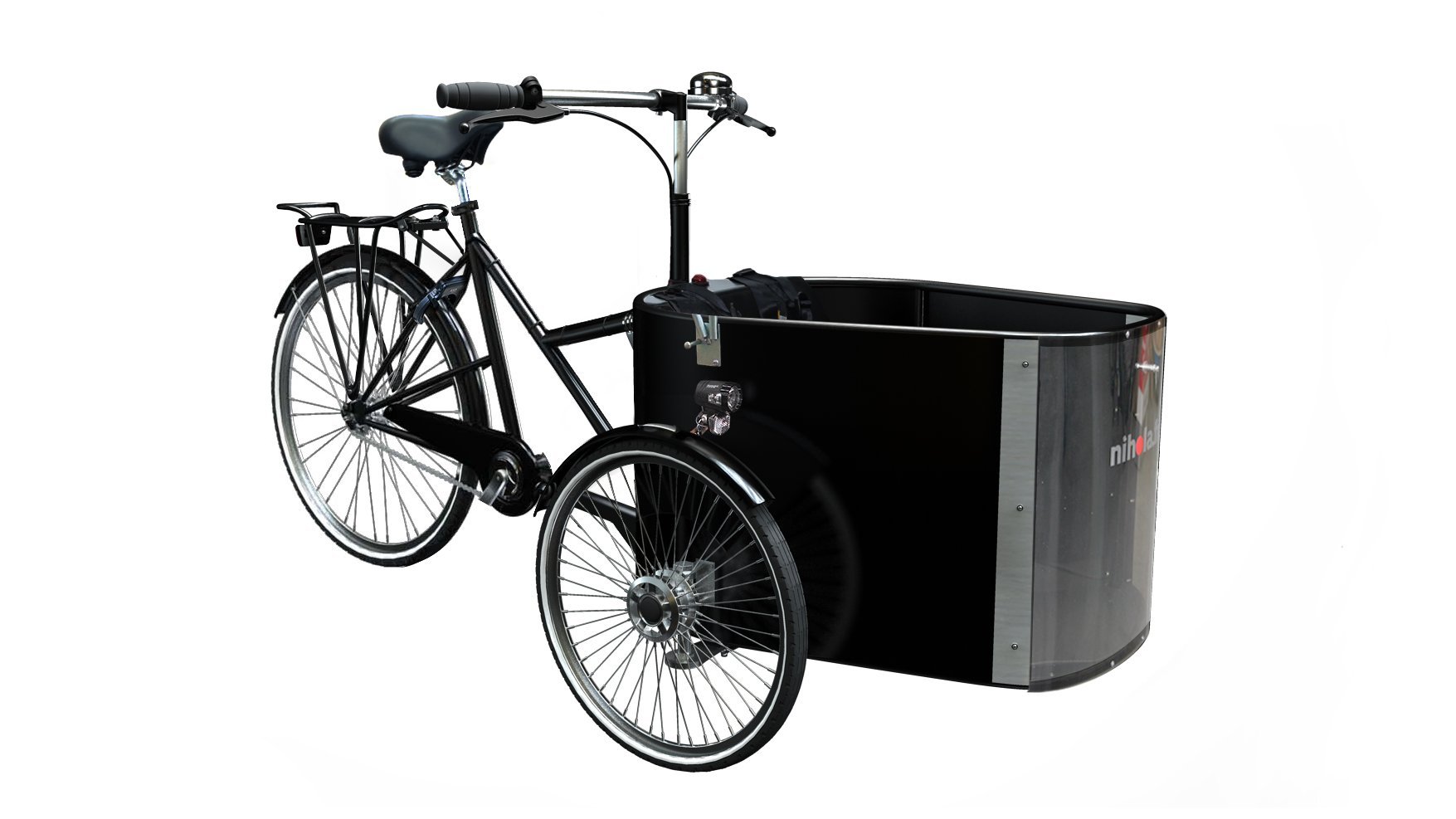 Triporteur NIHOLA Cargo Family dans sa configuration de base