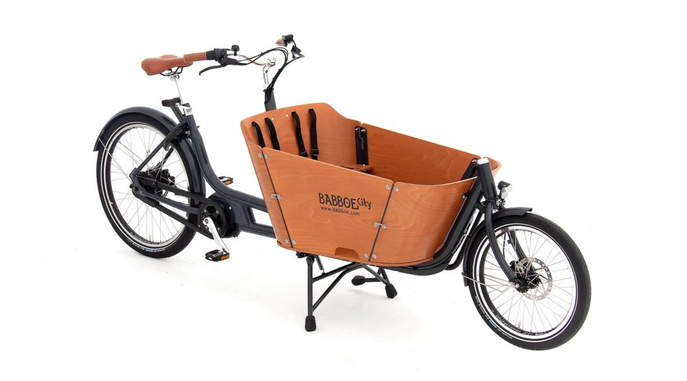Biporteur Babboe City Mountain avec batterie 400 Wh et sans porte-bagage arrière