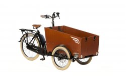 Triporteur électrique Bakfiets Conforts STEPS en stock - configuration unique (noir mat/boîtes Nexus 7 vitesses/batterie 418 Wh)