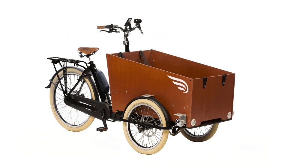 Triporteur électrique Bakfiets Conforts STEPS en stock - configuration unique (noir mat/boîtes Nexus 7 vitesses/batterie 418 Wh)