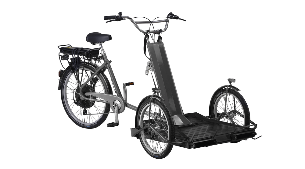 Le tricycle Liberty électrique avec enjambement bas.