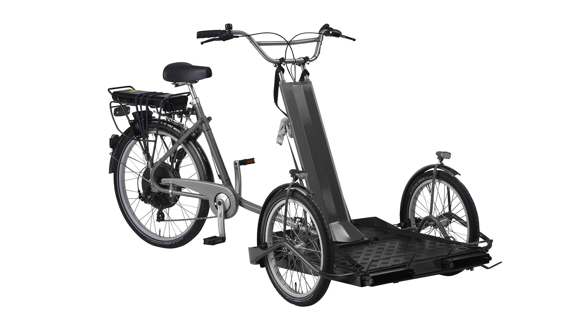 Tricycle transport fauteuil roulant ( version sans assistance électrique)