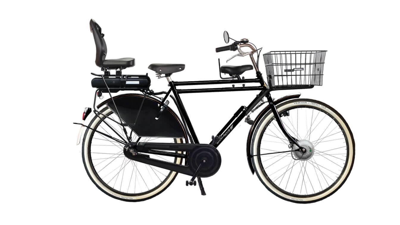 Vélo électrique hollandais Amsterdam Air Legend Exclusive, batterie avant