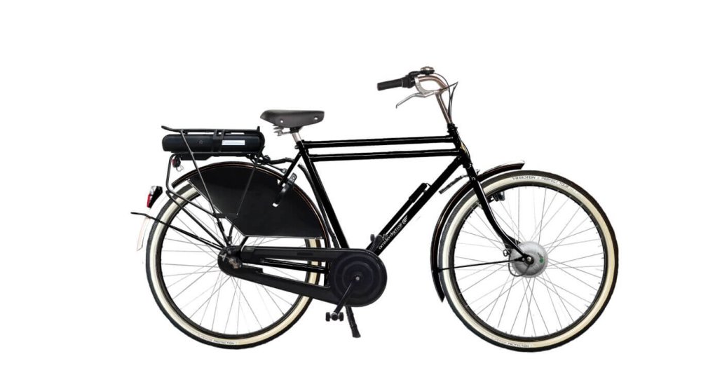 Vélo électrique hollandais Amsterdam Air Legend Exclusive, batterie avant