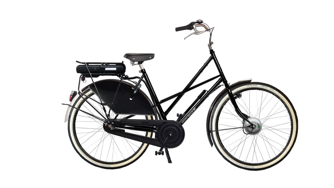 Le vélo hollandais Cross Low Exclusive électrique dans sa configuration de base