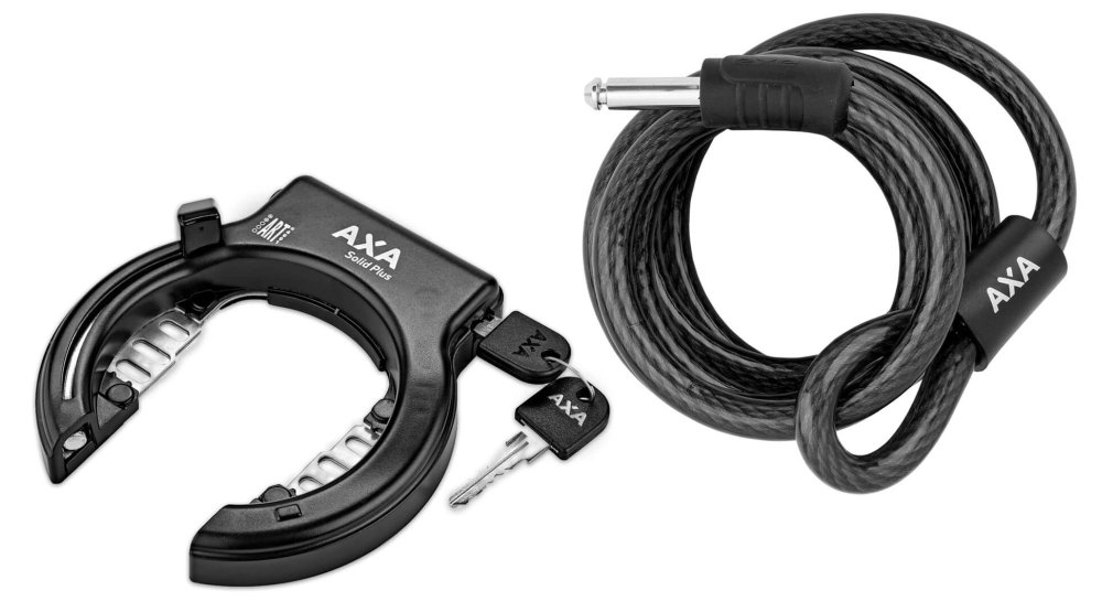 Antivol de cadre Solid Pro Plus et extension câble 180 cm