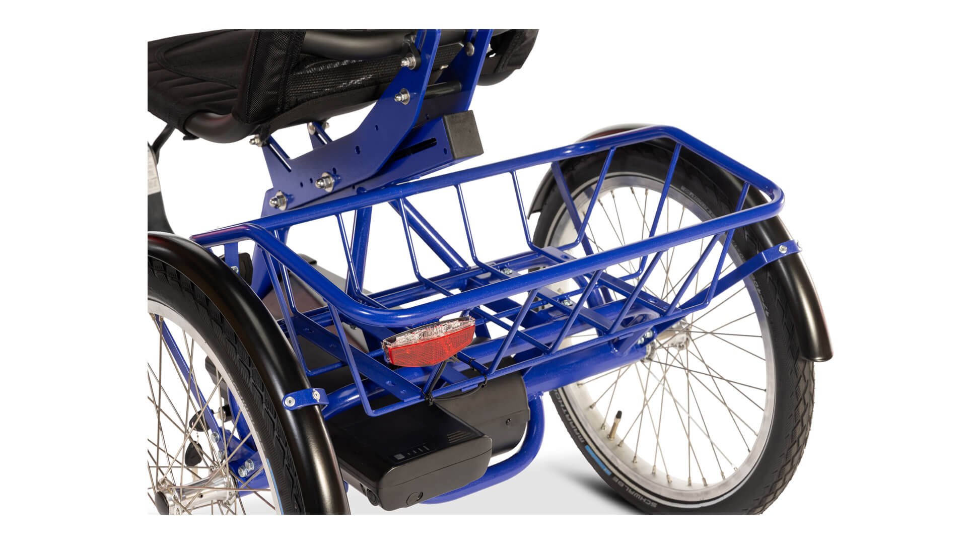 Le tricycle Liberty électrique avec enjambement bas.