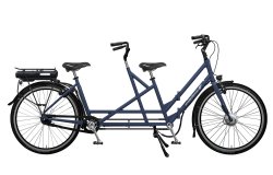 Tandem électrique pliant Amsterdam Air 28" avec cadre bleu nuit