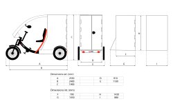Les dimensions du tricycle Yokler