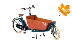 500€ de remise immédiate sur ce modèle déjà personnalisé du biporteur Bakfiets Confort STEPS