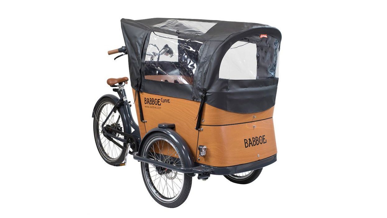 Protection de pluie pour le vélo cargo Babboe Curve