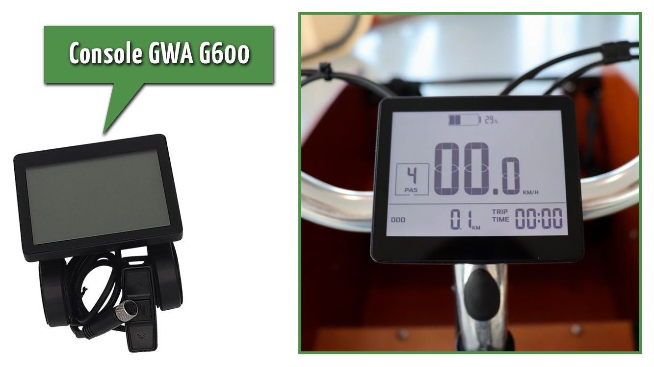 Console GWA G600 avec 8 niveaux d'assistance