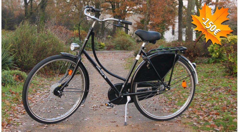Le 1881 Classic est un pur vélo hollandais avec cadre mixte et cintre en U