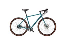 Vélo Gravel Tribos 28" avec cadre Diamant couleur bleu lointain et transmission Rohloff 14 vitesses
