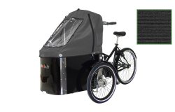 Capote de pluie grise pour triporteur NIHOLA CARGO