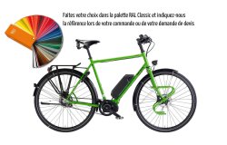 Choix de couleur illimité sur le Ranger Hybrid 28", moteur Shimano Steps E6100, Alfine 11 vitesses Di2, batterie 504 Wh