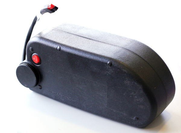 Batterie 522 Wh sur caisse de vélo porteur