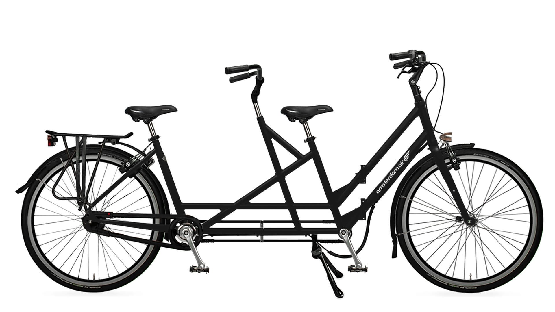 Tandem pliant 28" avec cadre noir