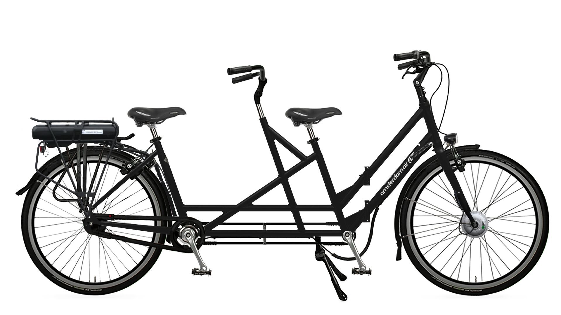 Tandem électrique pliant Amsterdam Air 28" dans sa configuration de base