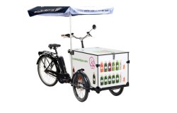 Triporteur Amsterdam Air Pro Pendix avec porte dessus et parasol personnalisé