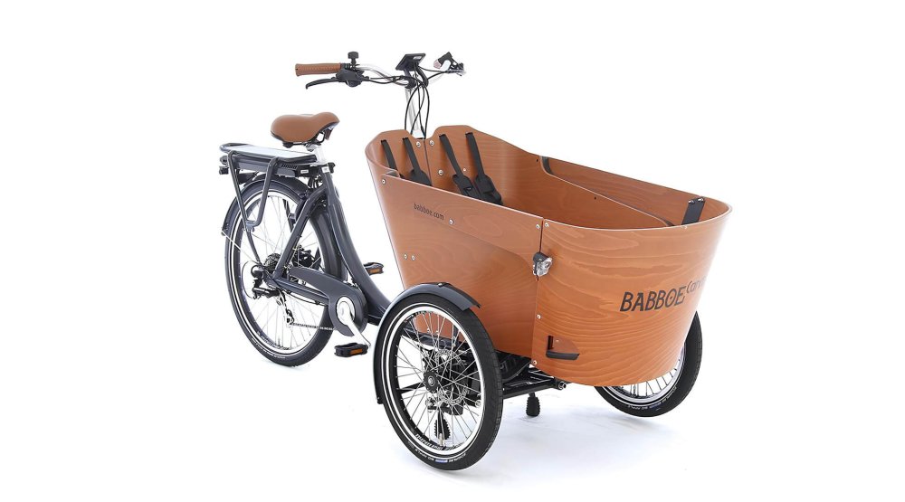 Triporteur électrique Babboe Carve-e dans sa configuration de base 