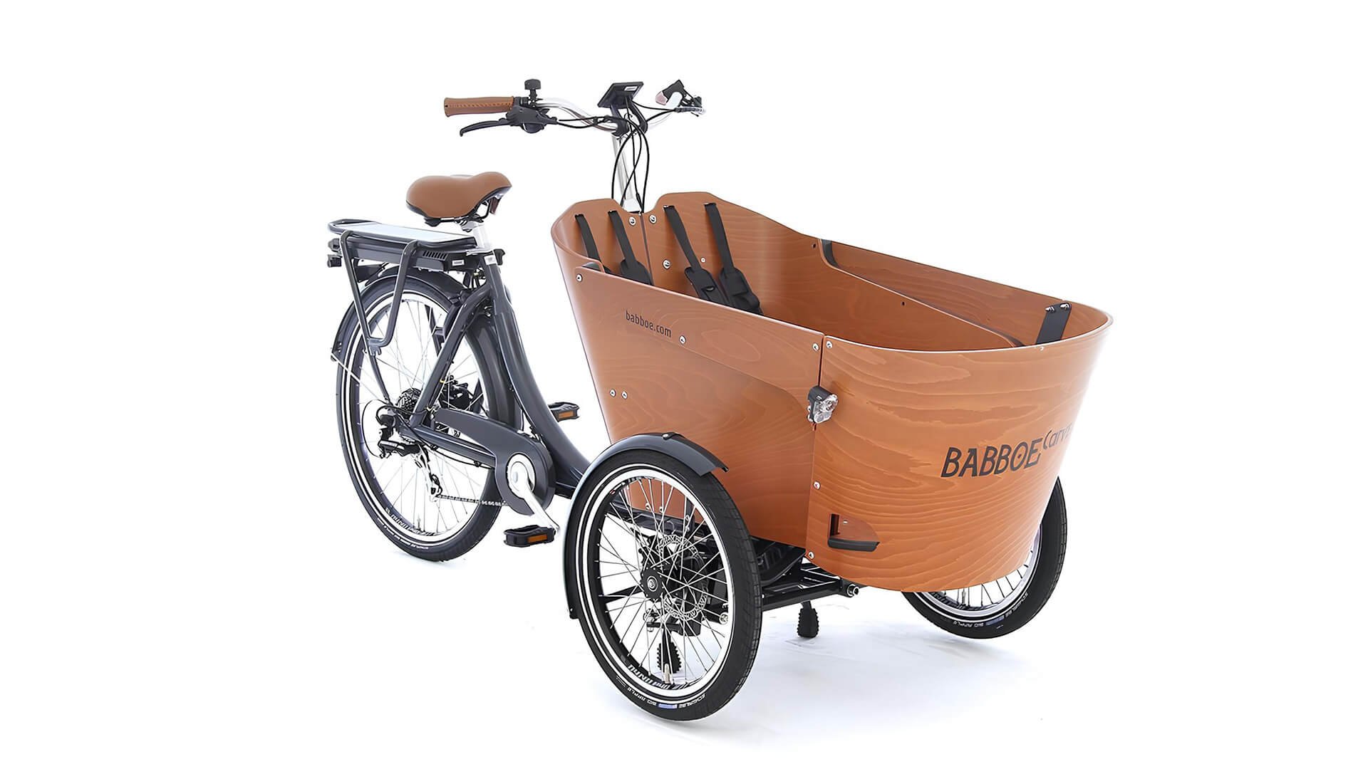 Triporteur électrique Babboe Carve-e dans sa configuration de base 