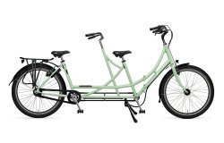  Tandem pliant Amsterdam Air roues 26" avec son cadre vert menthe