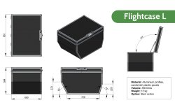 Specs et dimensions de la Flightcase