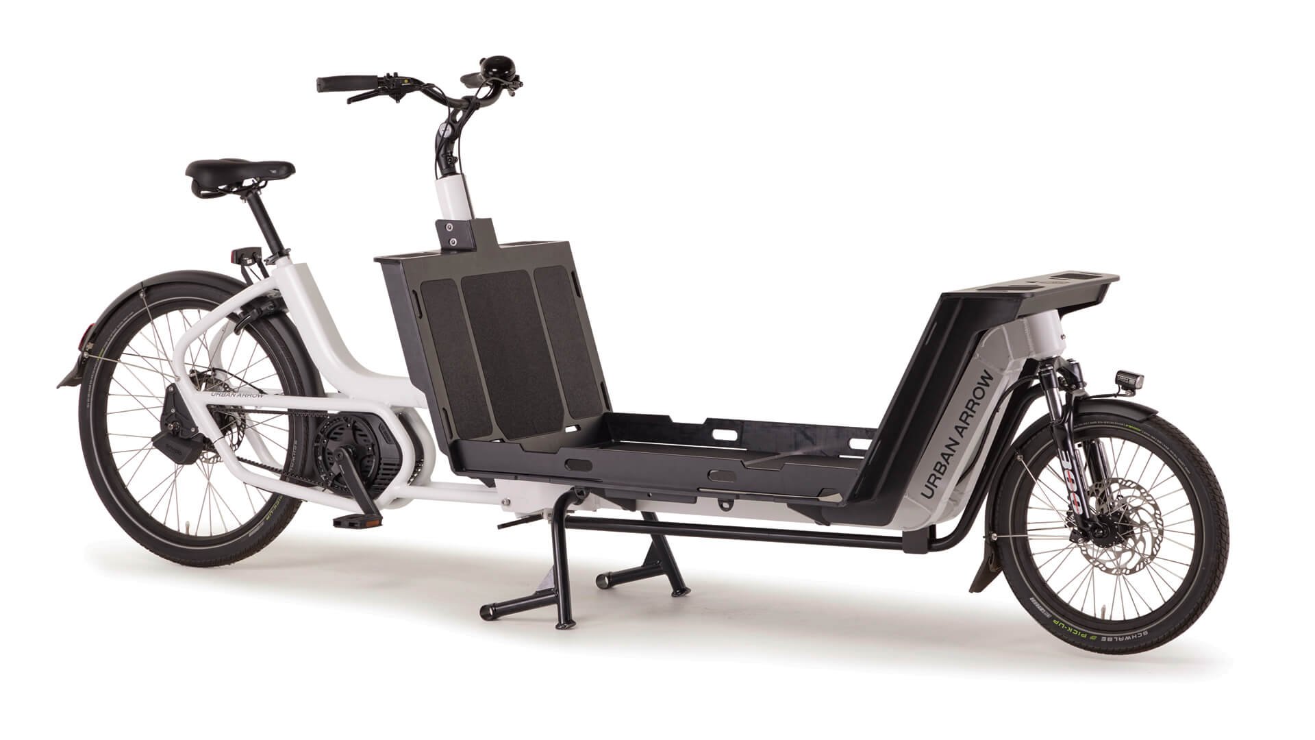 Urban Arrow Cargo XL avec cadre blanc et Toploader 