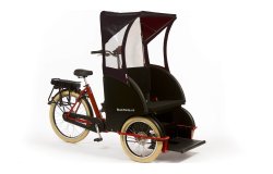 Protection soleil pour rickshaw (noire)