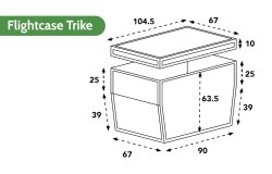 Dimensions de la Flightcase Trike