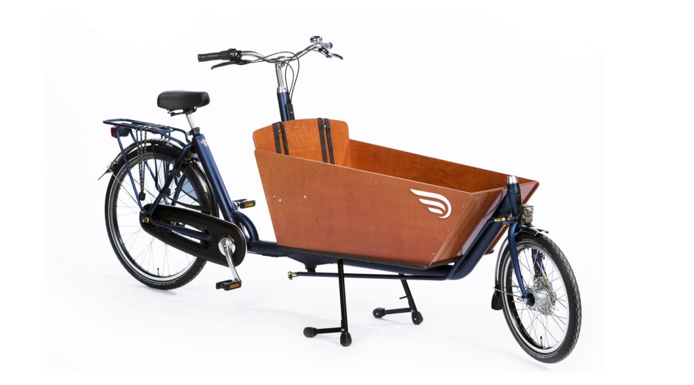 Biporteur Bakfiets Classic avec cadre bleu