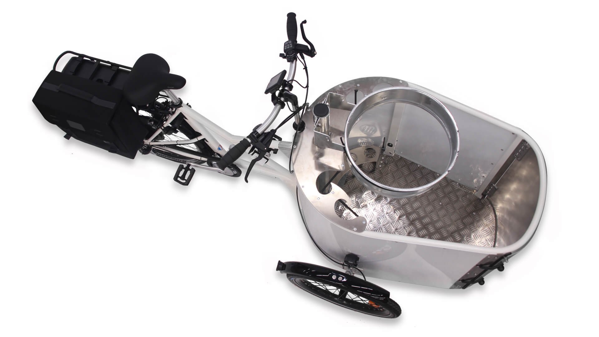 Configuration de base du triporteur Triporteur électrique NIHOLA CARGO XL Propreté Shimano E-Bike Systems