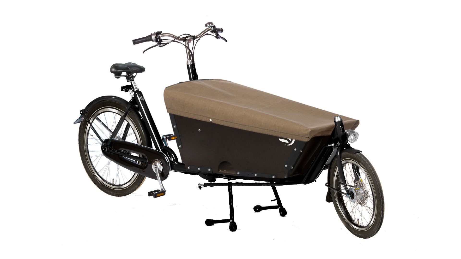 Biporteur Amsterdam avec housse de protection du coffre