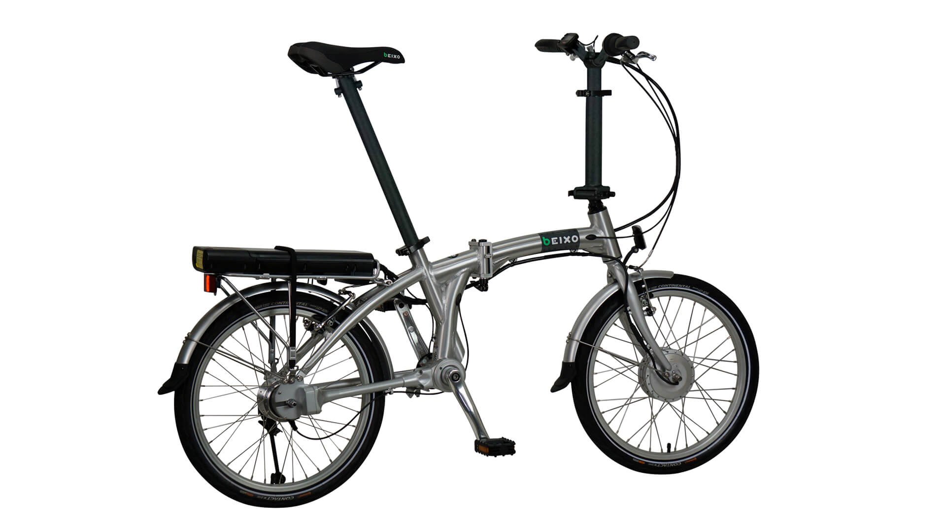 Vue de derrière du Compact High électrique argent