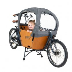 Biporteur Babboe City avec protection pluie