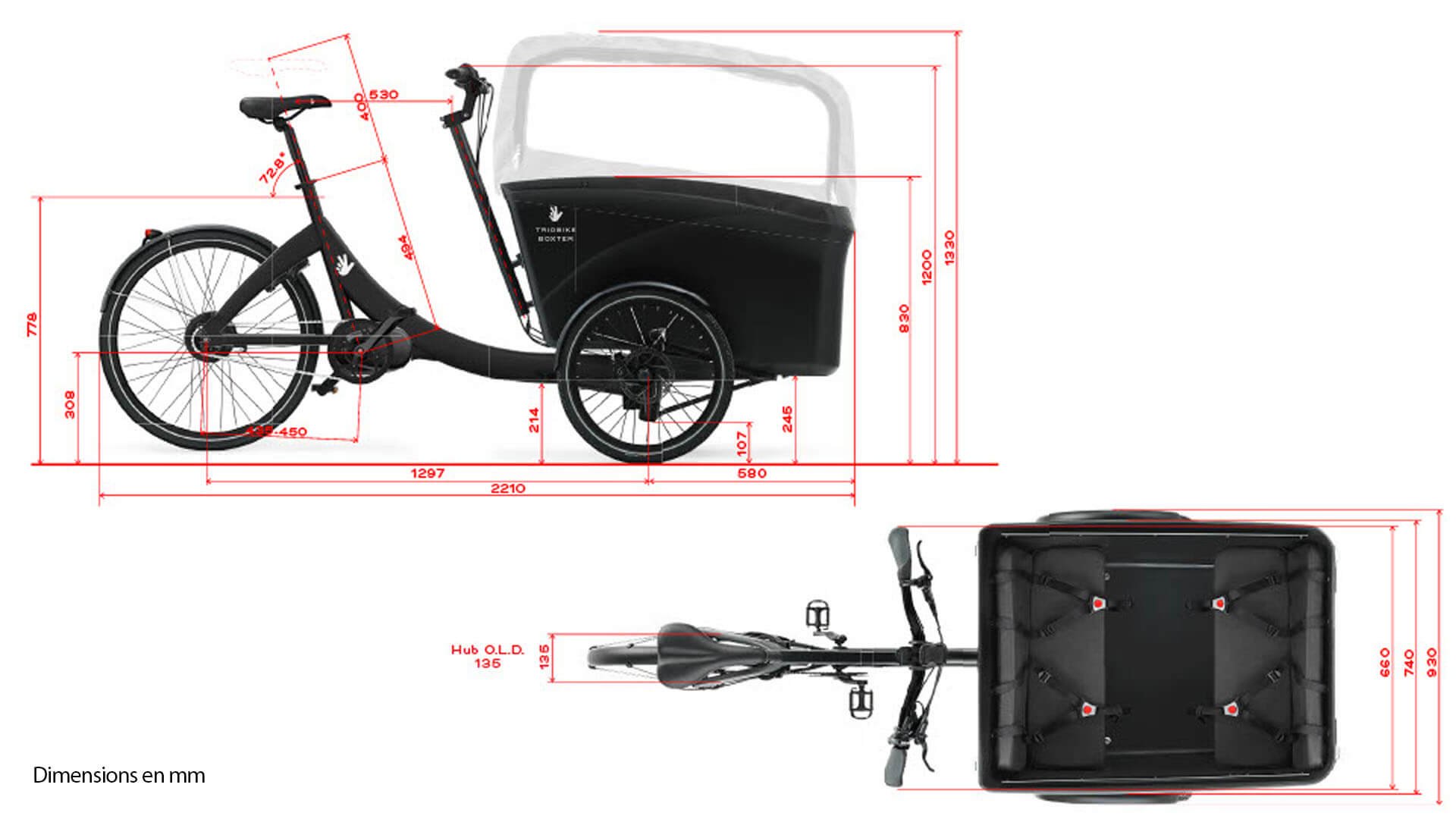Conçu pour maximiser la capacité tout en restant compact et adapté aux pistes cyclables