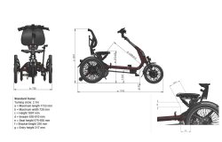 Tricycle Easy Rider Compact électrique de Van Raam