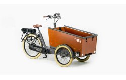 30267 - Triporteur elec Bakfiets Confort Steps - Gris mat