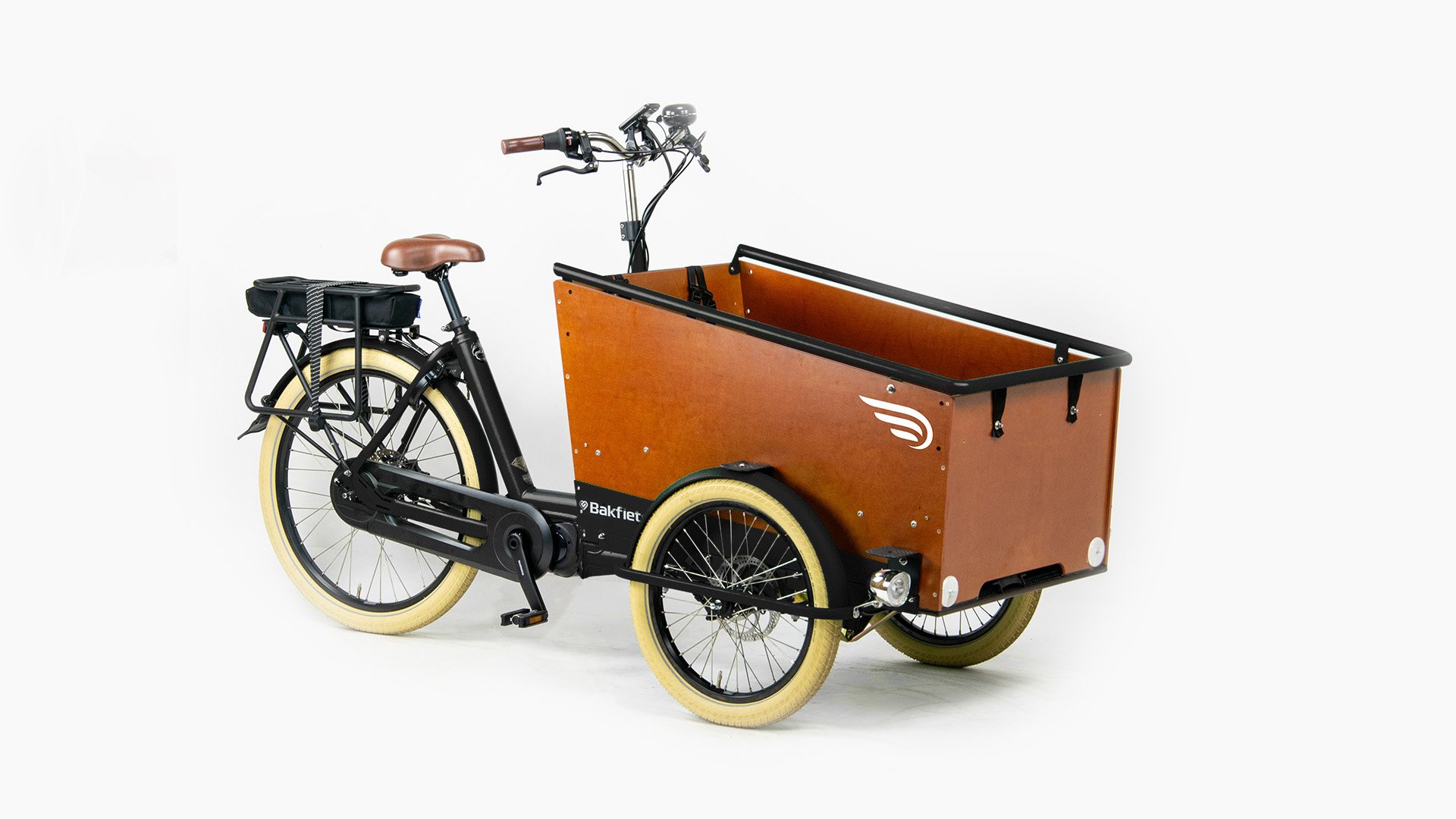 30267 - Triporteur elec Bakfiets Confort Steps - Noir