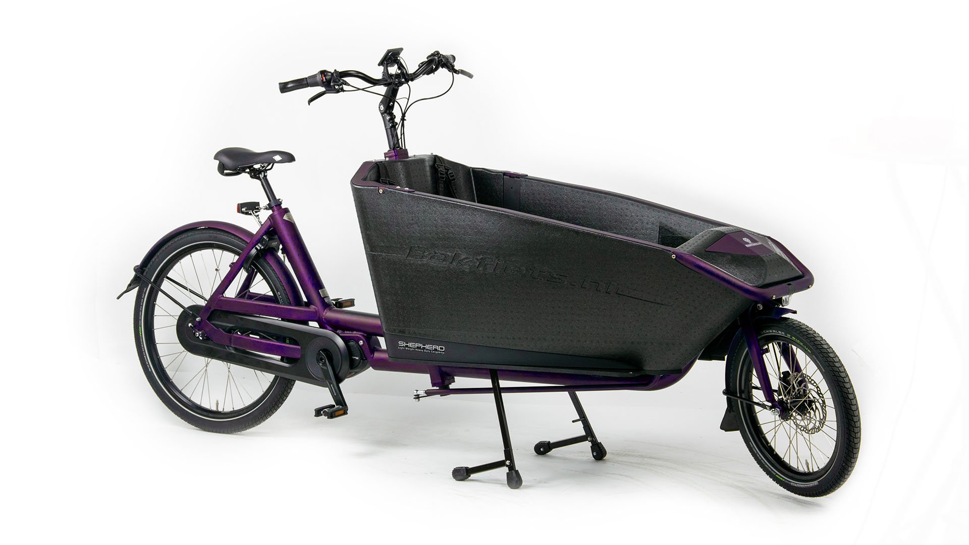 Le biporteur électrique Sheperd avec moteur pédalier Shimano STEPS