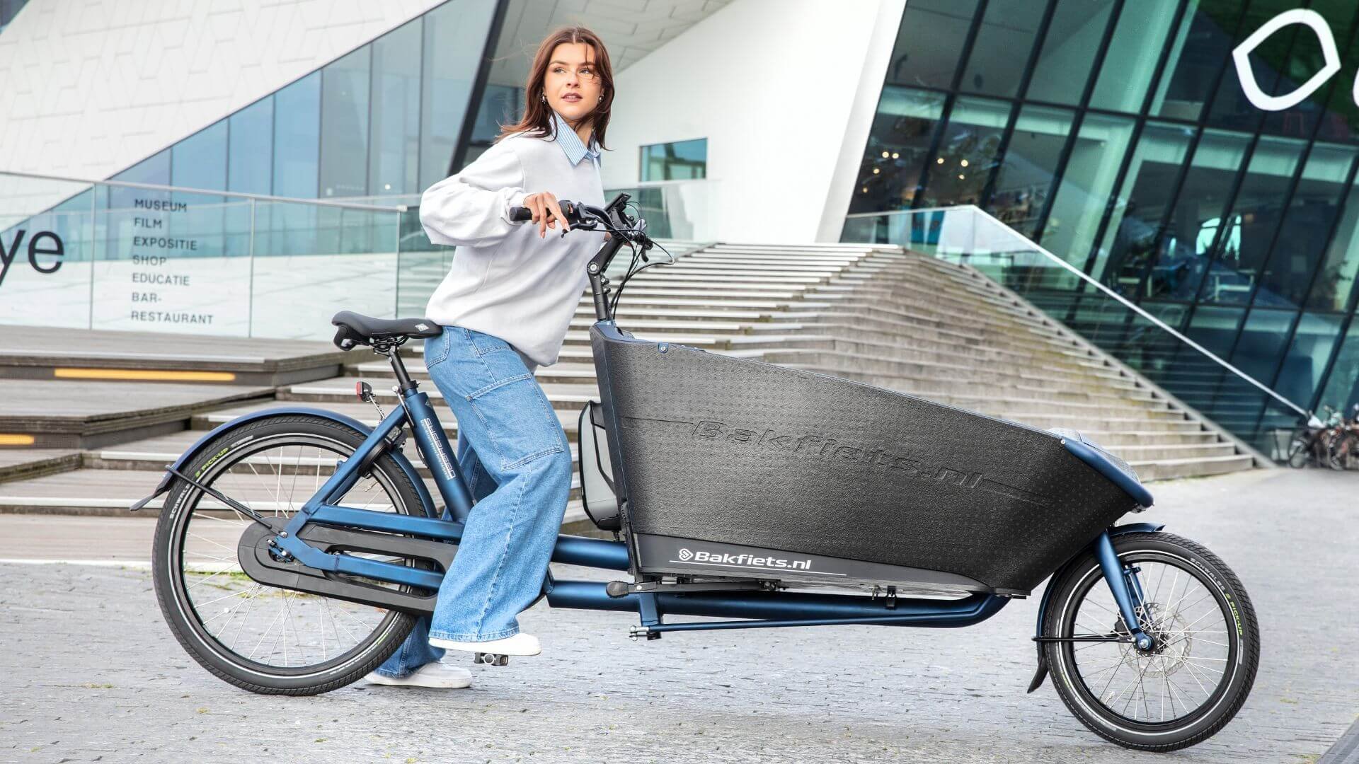 Le biporteur électrique Sheperd avec moteur pédalier Shimano STEPS