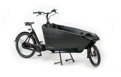 Le biporteur électrique Sheperd avec moteur pédalier Bafang cadre noir brillant